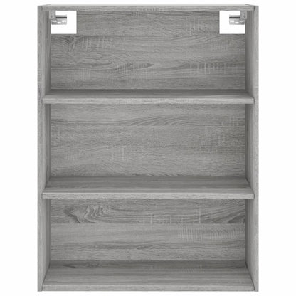 Highboard Grey Sonoma 69,5x34x180 cm Engineered Wood