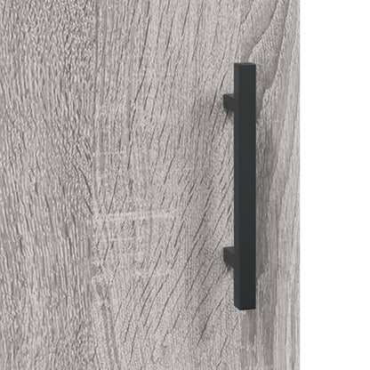 Highboard Grey Sonoma 69,5x34x180 cm Engineered Wood