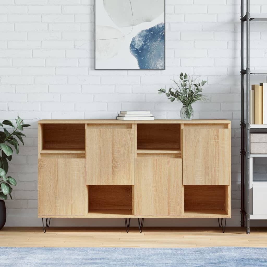 Sideboards 2 pcs Sonoma Oak Engineered Wood