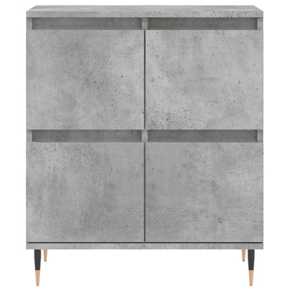 Sideboards 2 pcs Concrete Grey Engineered Wood