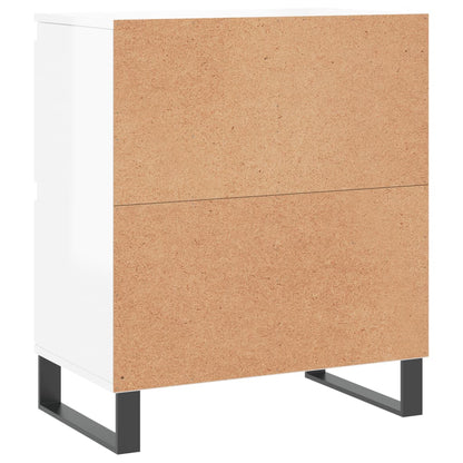 Sideboards 3 pcs High Gloss White Engineered Wood