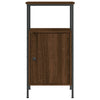 Bedside Cabinet Brown Oak 41x31x80 cm Engineered Wood