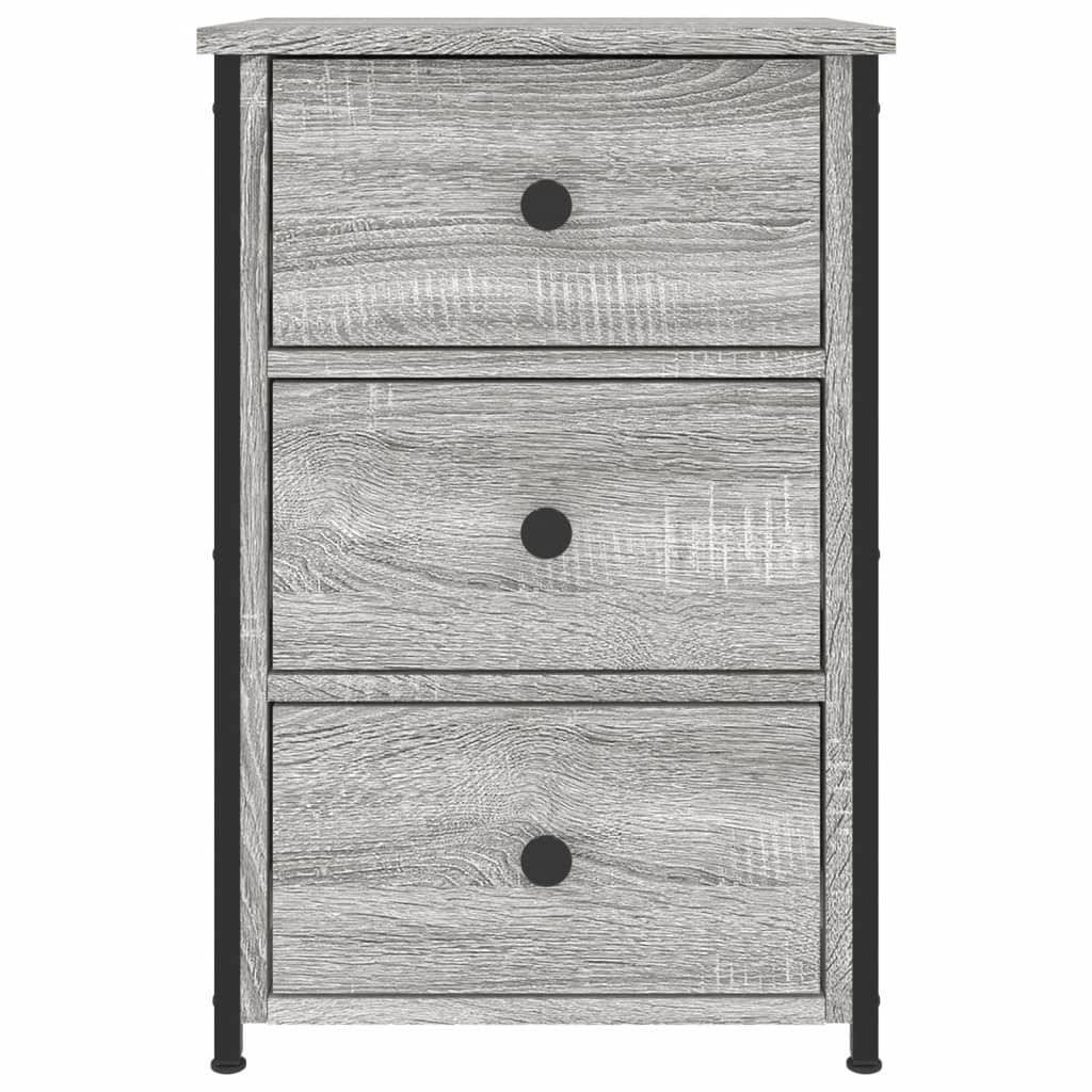Bedside Cabinet Grey Sonoma 40x36x60 cm Engineered Wood