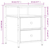 Bedside Cabinet Brown Oak 44x45x60 cm Engineered Wood