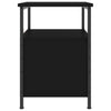Bedside Cabinet Black 34x35.5x50 cm Engineered Wood