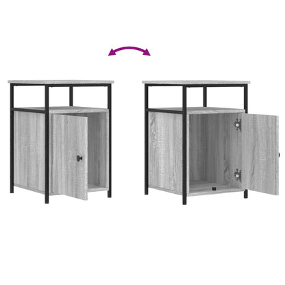 Bedside Cabinet Grey Sonoma 40x42x60 cm Engineered Wood