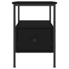 Bedside Cabinet Black 34x36x50 cm Engineered Wood