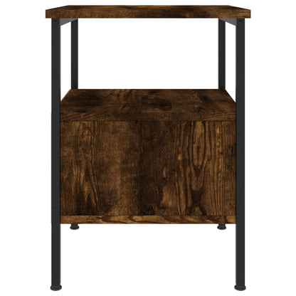 Bedside Cabinets 2 pcs Smoked Oak 34x36x50 cm Engineered Wood