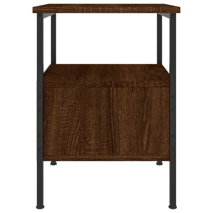 Bedside Cabinet Brown Oak 34x36x50 cm Engineered Wood