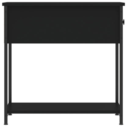 Bedside Cabinet | Set of 2 | Black | Engineered wood, iron | Compact