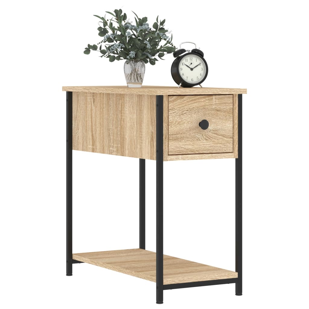 Bedside Cabinet | Set of 2 | Sonoma oak | Engineered wood, iron | Compact