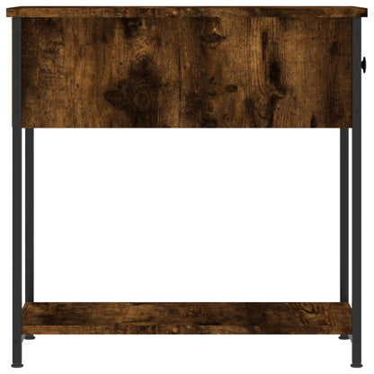 Bedside Cabinet | Set of 2 | Smoked Oak | Engineered wood, iron