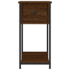 Bedside Cabinet Brown Oak 30x60x60 cm Engineered Wood