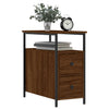 Bedside Cabinet Brown Oak 30x60x60 cm Engineered Wood