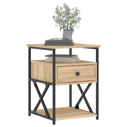 Bedside Cabinet | Sonoma Oak | Engineered wood, iron | 40x42x55 cm