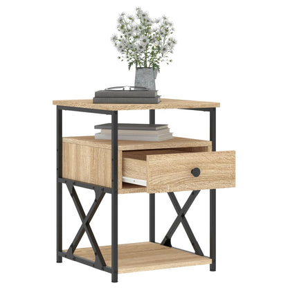 Bedside Cabinet | Sonoma Oak | Engineered wood, iron | 40x42x55 cm
