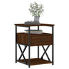 Bedside Cabinet Brown Oak 40x42x55 cm Engineered Wood