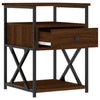 Bedside Cabinet Brown Oak 40x42x55 cm Engineered Wood