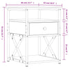 Bedside Cabinet Brown Oak 40x42x55 cm Engineered Wood