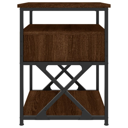 Bedside Cabinets 2 pcs Brown Oak 40x42x55 cm Engineered Wood