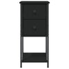 Bedside Cabinet Black 32x42x70 cm Engineered Wood