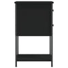 Bedside Cabinet Black 32x42x70 cm Engineered Wood