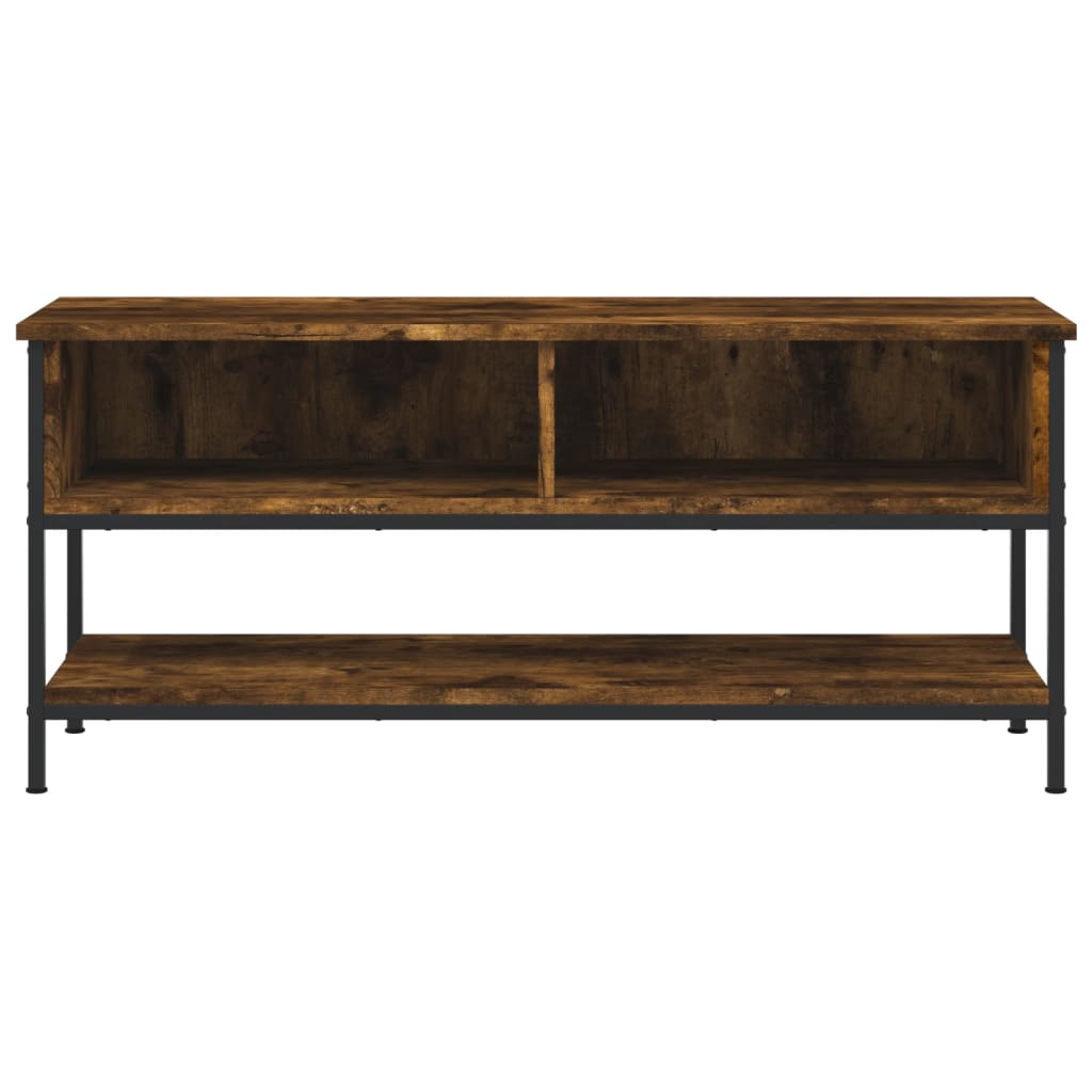 TV Cabinet Smoked Oak 100x35x45 cm Engineered Wood