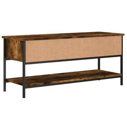 TV Cabinet Smoked Oak 100x35x45 cm Engineered Wood