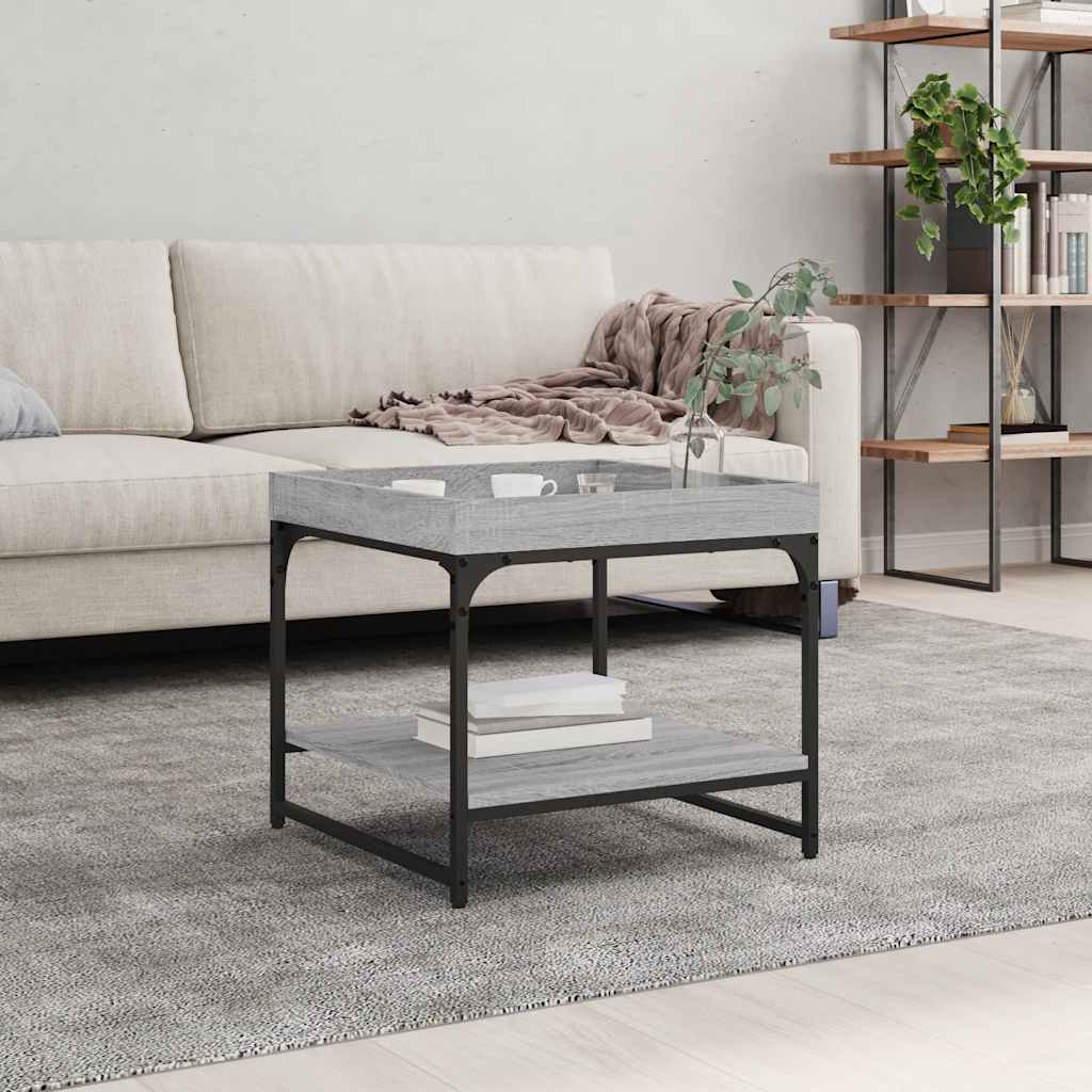 Coffee Table Grey Sonoma 49.5x49.5x45 cm Engineered Wood