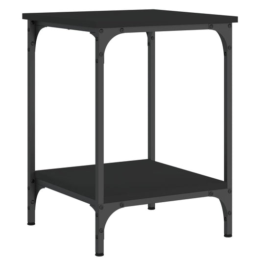Coffee Table Black 40x40x55 cm Engineered Wood
