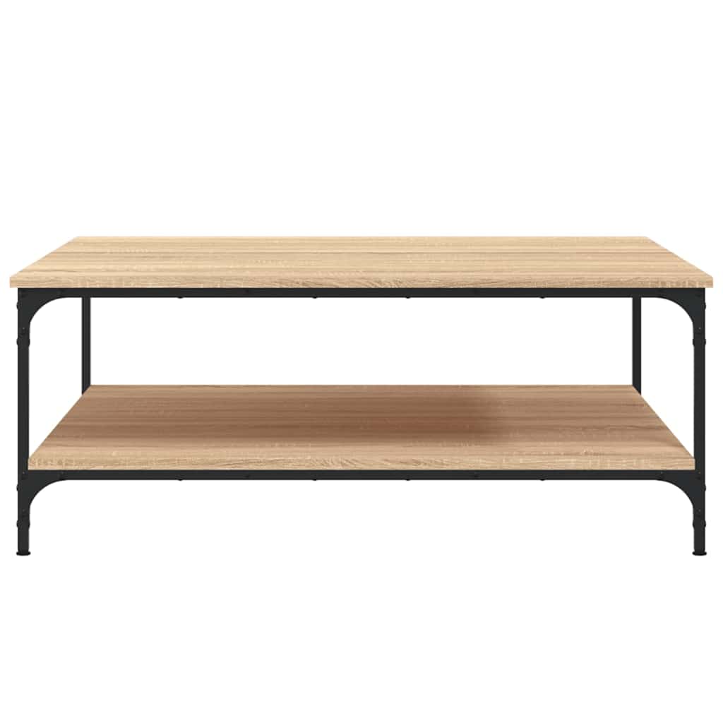 Coffee Table Sonoma Oak 100x100x40 cm Engineered Wood