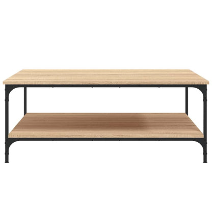 Coffee Table Sonoma Oak 100x100x40 cm Engineered Wood