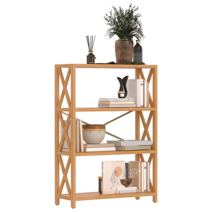 4-Tier Shelf 80x30x112 cm Solid Wood Oak