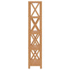 5-Tier Shelf 31.5"x11.8"x57.5" Solid Wood Oak