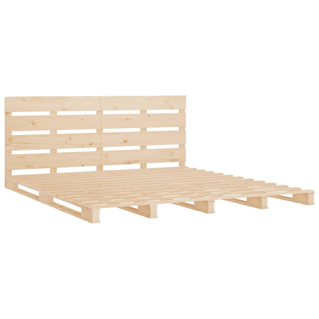 Bed Frame | Natural wood | Solid pine wood (untreated) | 140x190 cm