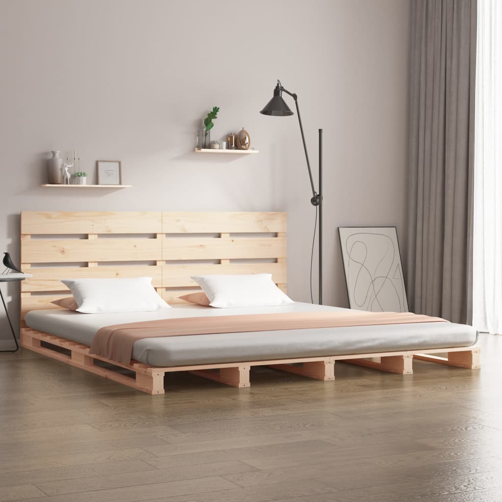 Bed Frame | Natural wood | Solid pine wood (untreated) | 140x190 cm