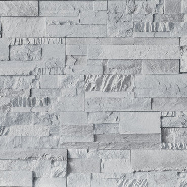 Wallpaper 3D Stone Look Light Grey