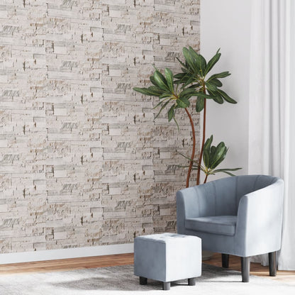 Wallpaper 3D Stone Look Cream