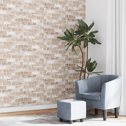 Wallpaper 3D Brick Pattern Brown 10x0.53 m Non-woven