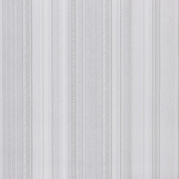 Wallpaper 3D Strip Pattern Grey