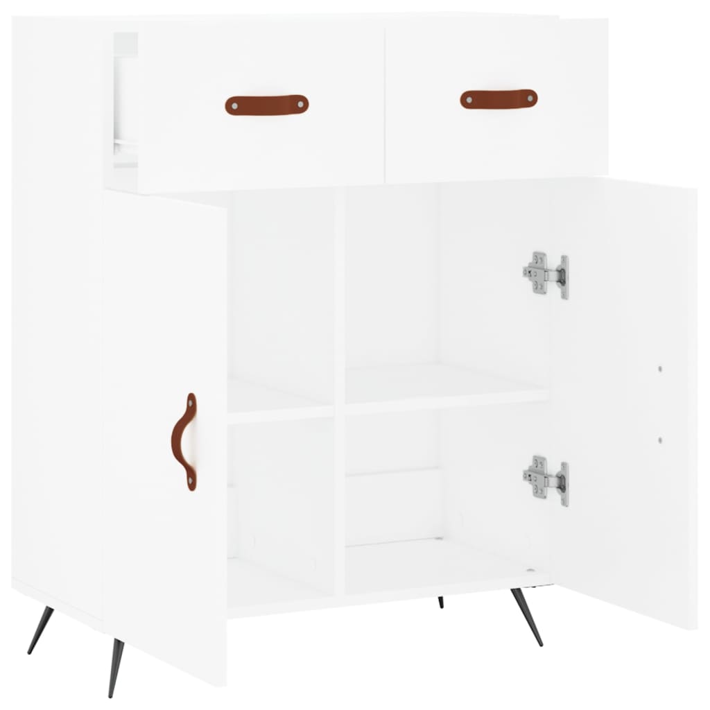 Sideboard White 69.5x34x90 cm Engineered Wood