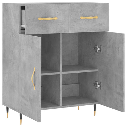 Sideboard Concrete Grey 69.5x34x90 cm Engineered Wood