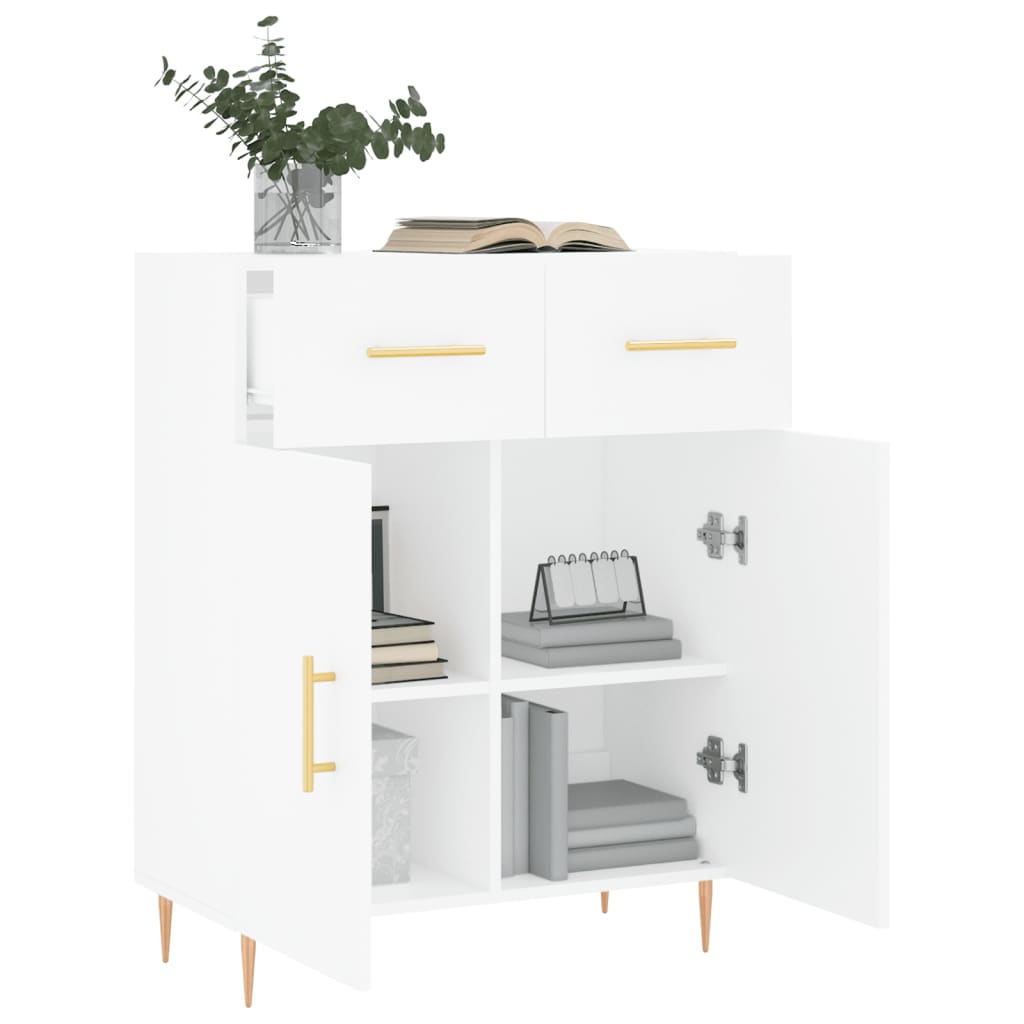 Sideboard White 69.5x34x90 cm Engineered Wood