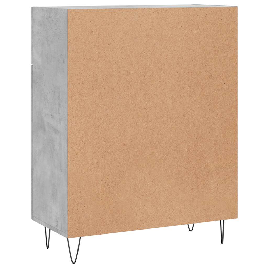 Sideboard Concrete Grey 69.5x34x90 cm Engineered Wood