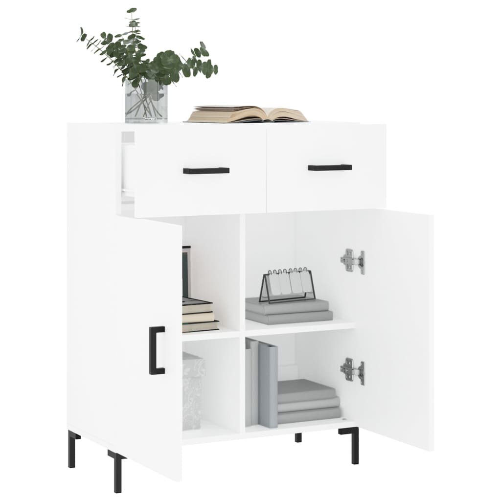 Sideboard White 69.5x34x90 cm Engineered Wood