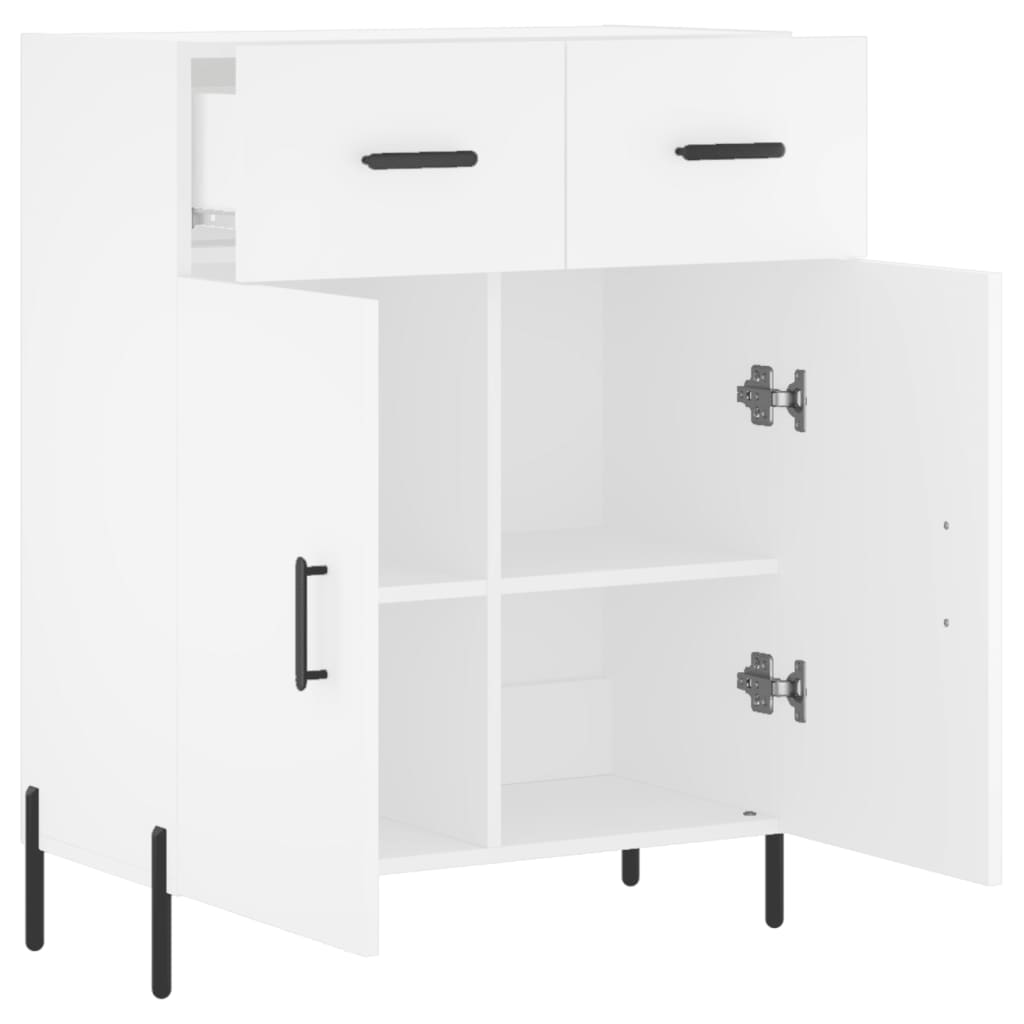 Sideboard White 69.5x34x90 cm Engineered Wood