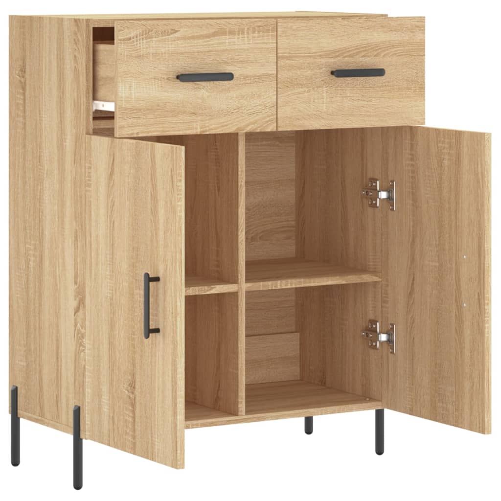 Sideboard Sonoma Oak 69.5x34x90 cm Engineered Wood
