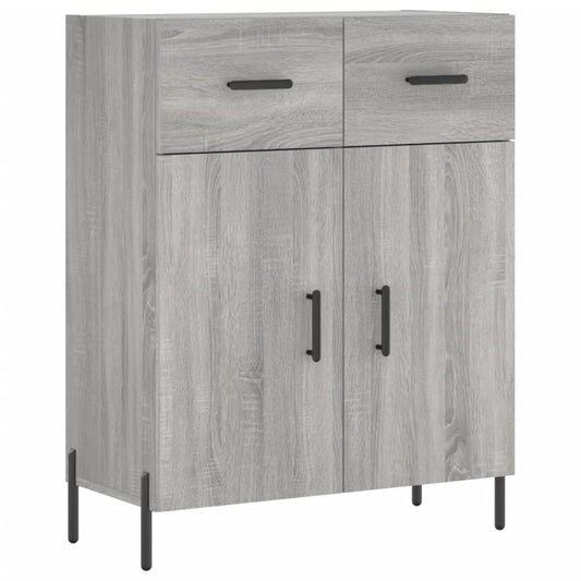 Sideboard Grey Sonoma 69.5x34x90 cm Engineered Wood