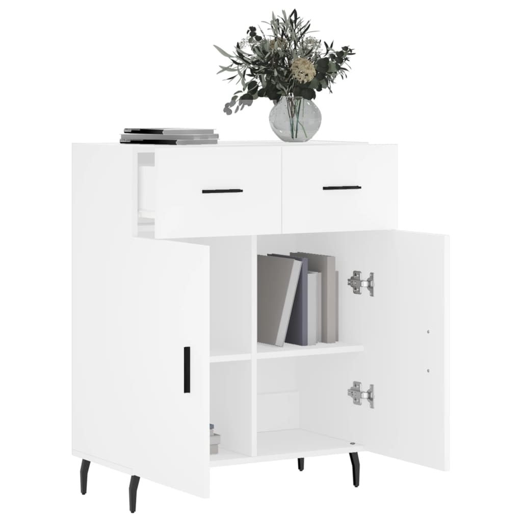 Sideboard White 69.5x34x90 cm Engineered Wood