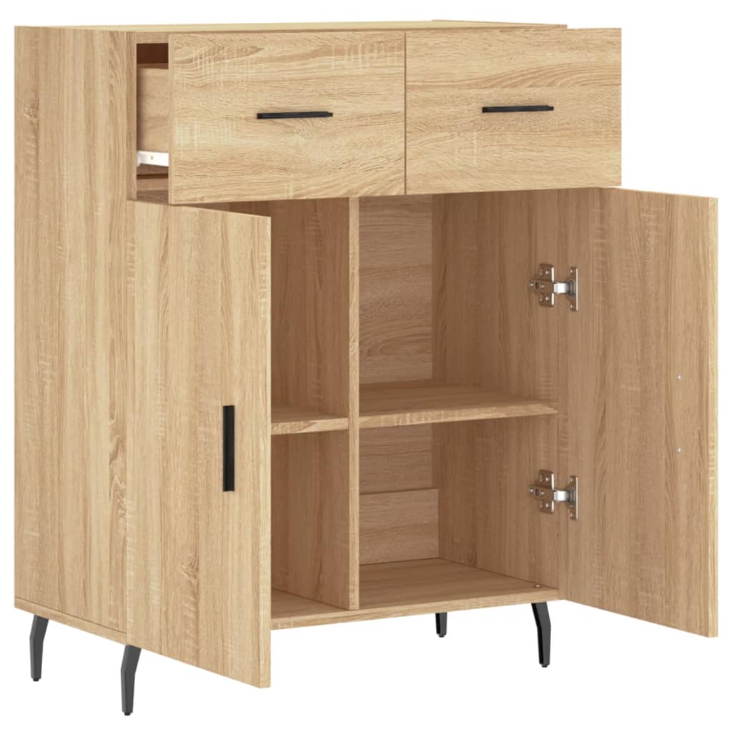 Sideboard Sonoma Oak 69.5x34x90 cm Engineered Wood
